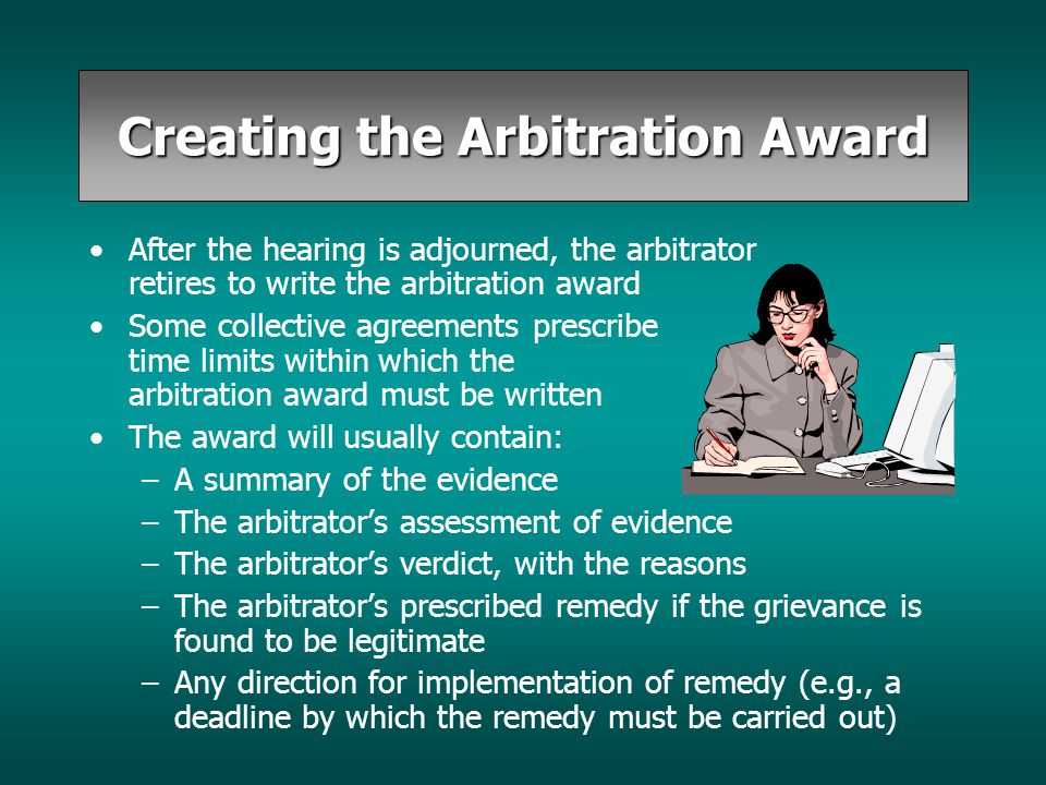 International Arbitration Award Writing - Award Writing Exam